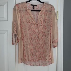 BCBG MAXAZRIA 3/4 sleeve top